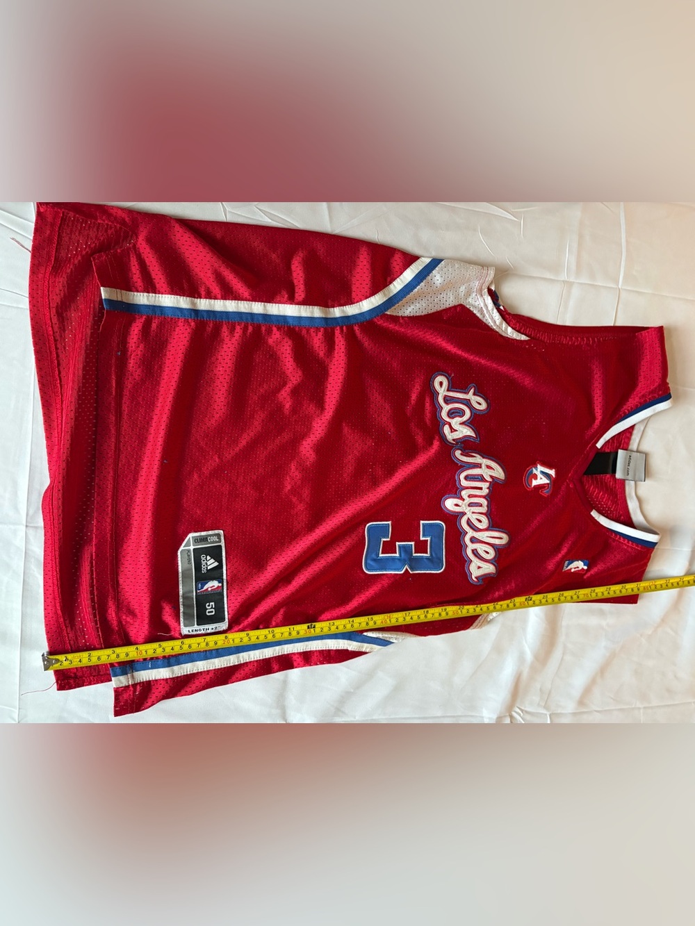 Adidas NBA Los Angeles Clippers Chris Paul #3 Red Swingman Jersey Men’s Size XL
